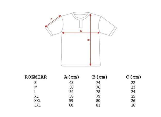 KOSZULKA T-SHIRT BERKLEY RED