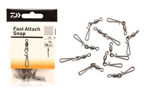 AGRAFKI Z KRĘTLIKIEM DAIWA FAST ATTACH S/12kg