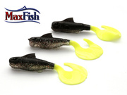 GUMY YUM SAMURAI CURLY BLACK DISCO MIN 7,6cm/10szt