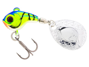 WOLFRAMOWY WIRUJĄCY OGONEK WESTIN DROPBITE CHARTREUSE BLUE CRAW