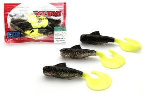 GUMY YUM SAMURAI CURLY BLACK DISCO MIN 7,6cm/10szt
