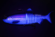 GUMA FOX RAGE JOINTED REPLICANT - UV SILVER BAIT FISH