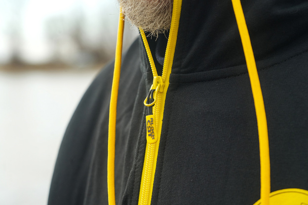 BLUZA Z KAPTUREM BLACK CAT BLACK ZIPPED HOODY