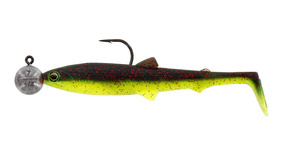 P180-563-164 - WESTIN UZBROJONA GUMA BULLTEEZ 12,5cm - BLACK/CHARTREUSE