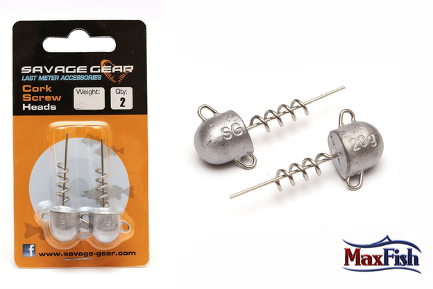 50360 - SAVAGE GEAR GŁÓWKI JIGOWA ZE SPIRALĄ 30g/2szt