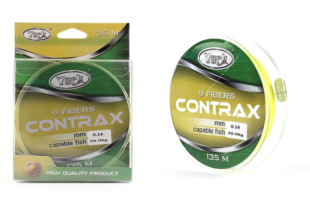 PYCF - YORK PLECIONKA CONTRAX 9 BRAID 135m - FLUO YELLOW