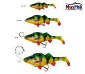 61 - SAVAGE GEAR GUMA 4D PERCH SHAD - FIRETIGER