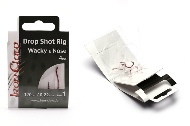 PRZYPON DROP SHOT IRON CLAW 0,22mm/4szt
