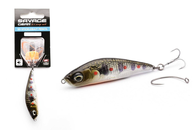 WOBLER SAVAGE GEAR 3D STICKLEBAIT PENCIL SS - BROWN TROUT SMOLT