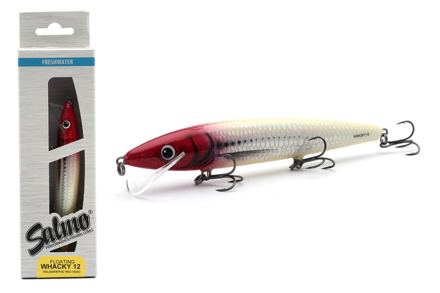 UNIKATOWY WOBLER SALMO WHACKY FLOATING 12cm/14g - HOLOGRAPHIC RED HEAD