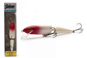 WOBLER SALMO WHITE JOINTED FISH FLOATING 13cm - RED HEAD