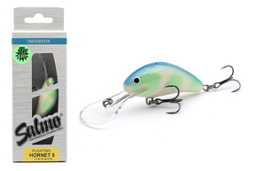 UNIKATOWY WOBLER SALMO HORNET FLOATING 5,0cm - UV BLUE MUFFIN