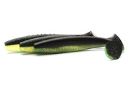 GUMA IRON CLAW JUST SHAD - BLACK CHARTREUSE SILVER GLITTER