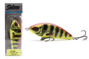 WOBLER SALMO FATSO FLOATING 8cm - BRIGHT PERCH