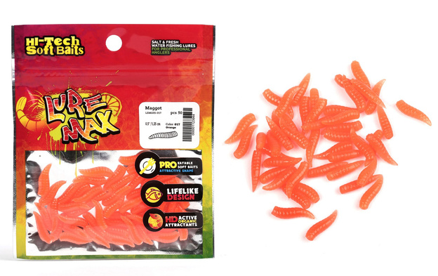 LSMG05-017 - LURE MAX OPAKOWANIE GUM MAGGOT 017 - 1,25cm/50szt