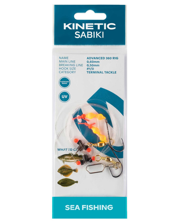 MORSKI PRZYPON SURFCASTINGOWY KINETIC SABIKI ADVANCED 360