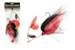 DA MEGA BUSH5 SAVAGE GEAR SPINNERBAIT -  BLACK AND RED