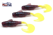 GUMY YUM SAMURAI CURLY SPECK GRAPE/CHT 7,6cm/10szt