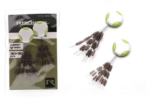 6268001 - RADICAL OBCIĄŻNIKI DO PRZYPONÓW KARPIOWYCH 30+30szt