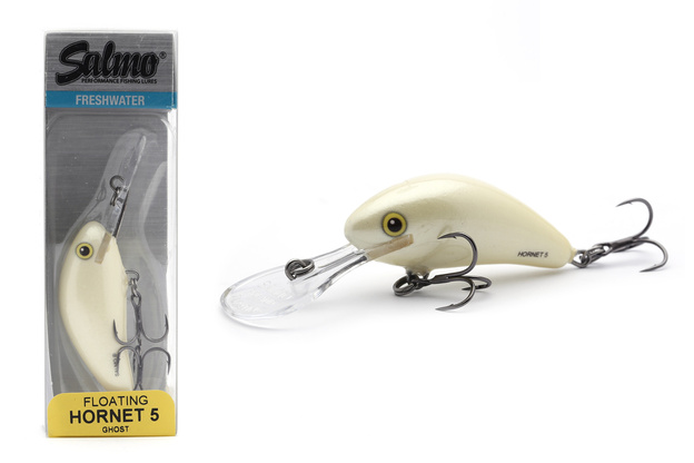 UNIKATOWY WOBLER SALMO HORNET FLOATING 4,0cm - GHOST