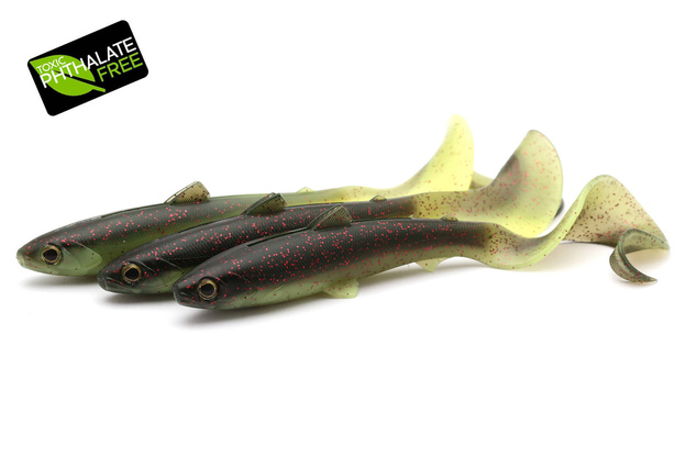 GUMA WESTIN BULLTEEZ CURLTAIL - BLACK/CHARTREUSE
