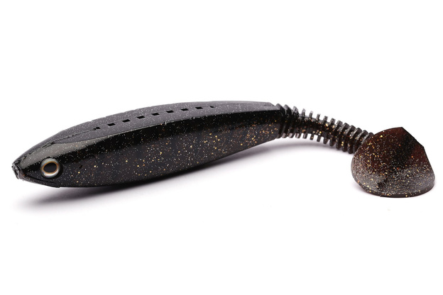 GUMA DAIWA PROREX SIDE KICK SHAD XL - MOTOR OIL BURBOT