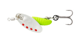 OBROTÓWKA SAVAGE GEAR GRUB SPINNERS - SILVER RED LIME