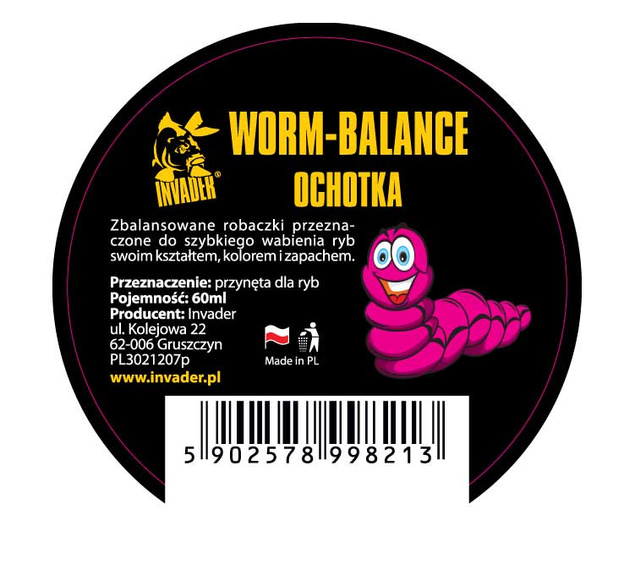 KULKI WORM BALANCE INVADER - OCHOTKA 60ml