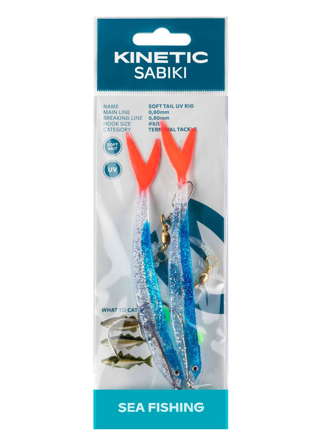 PRZYWIESZKA MORSKA KINETIC SABIKI SOFT TAIL UV