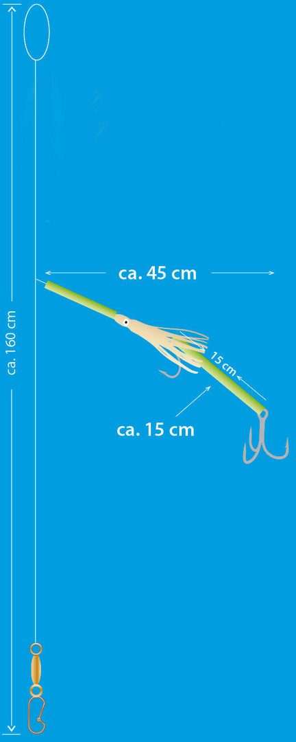 MORSKA PRZYWIESZKA AQUANTIC SEEHECHT RIG 6/0+8/0