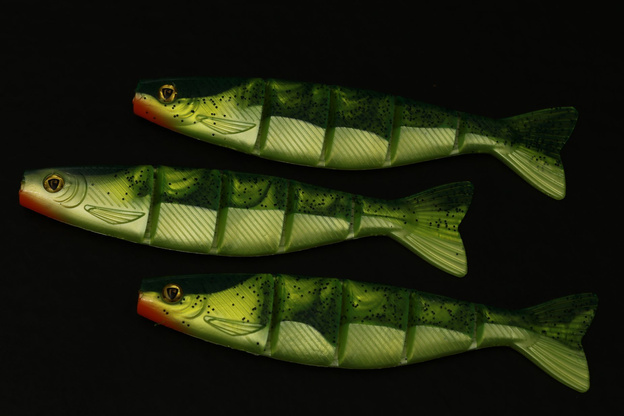 NPS - FOX RAGE GUMA PRO SHAD JOINTED - UV LEMON TIGER