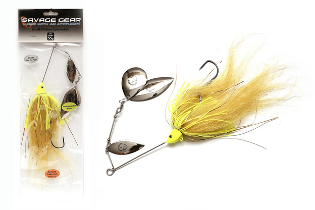 57695 - SAVAGE GEAR DA MEGA BUSH SPINNERBAIT - CHARTREUSE YELLOW