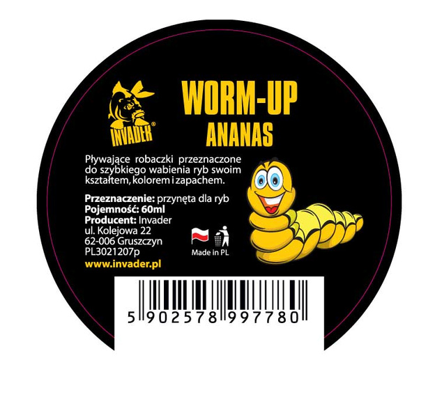 KULKI WORM UP INVADER - ANANAS 60ml
