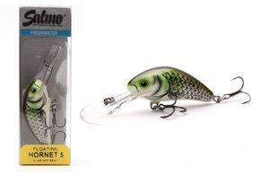 WOBLER SALMO HORNET FLOATING 4,0cm- OLIVE HOT SPOT