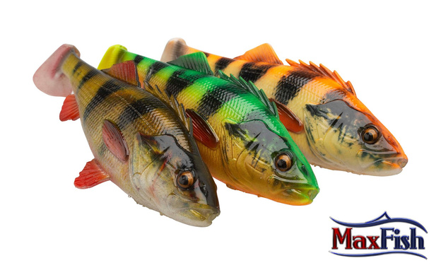 61 - SAVAGE GEAR GUMA 4D PERCH SHAD - ALBINO