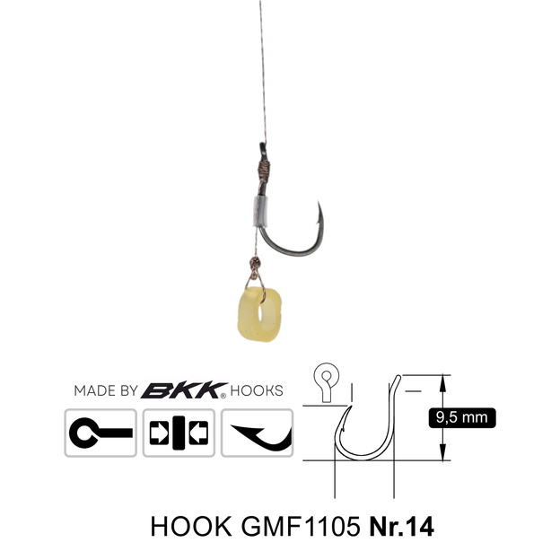PRZYPONY GENLOG METHOD FEEDER RIG BAND 14/10cm