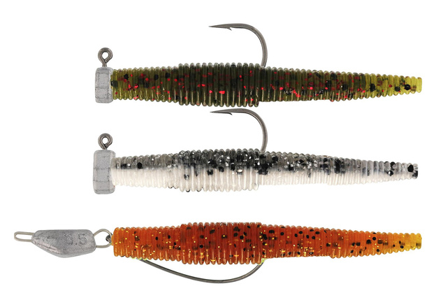 GUMY WESTIN NED WORM RNR - CLEAR WATER MIX 22