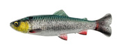GUMA SAVAGE GEAR 4D LINE THRU PULSE TAIL TROUT - GREEN SILVER
