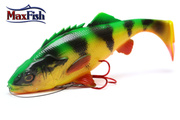 61 - SAVAGE GEAR GUMA 4D PERCH SHAD - FIRETIGER