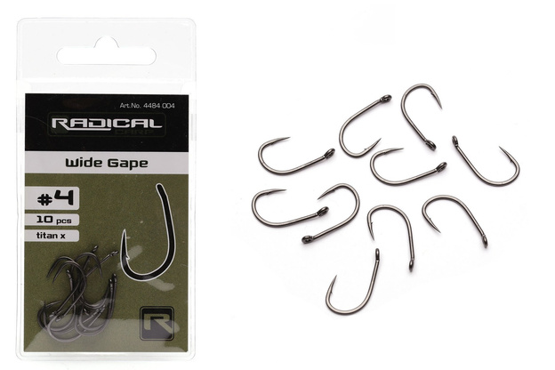 4484 - RADICAL HACZYKI KARPIOWE WIDE GAPE 10szt
