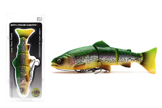 GUMA SAVAGE GEAR 4D LINE THRU TROUT - FIRE TROUT