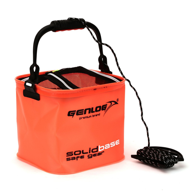 ELASTYCZNE WIADRO GENLOG SOLID BASE ORANGE