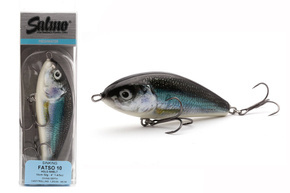 WOBLER SALMO FATSO SINKING 10cm - HOLO SMELT