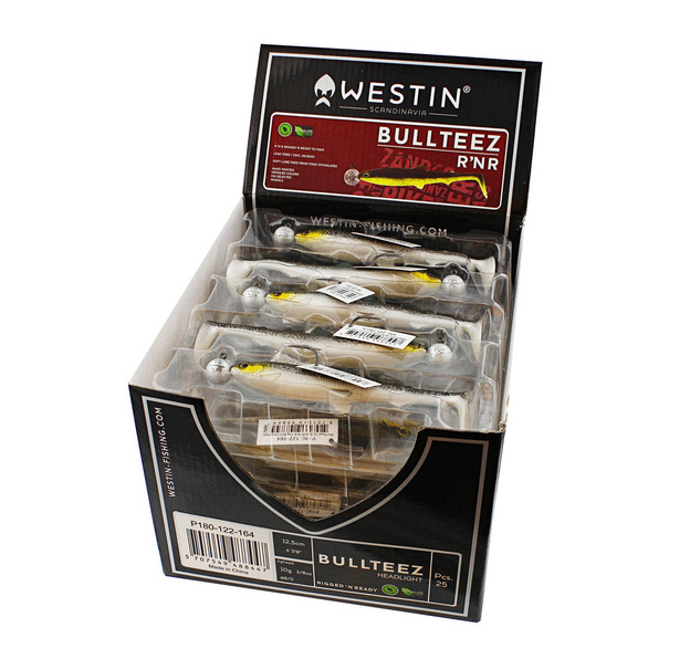 UZBROJONA GUMA WESTIN BULLTEEZ 12,5cm - SPARKLING CHARTREUSE