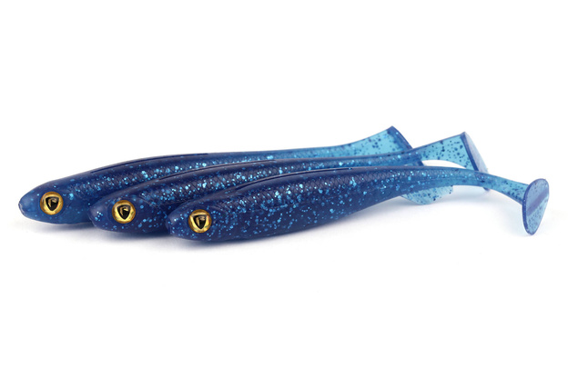 NSC - FOX RAGE GUMA SLICK SHAD - BLUE FLASH UV