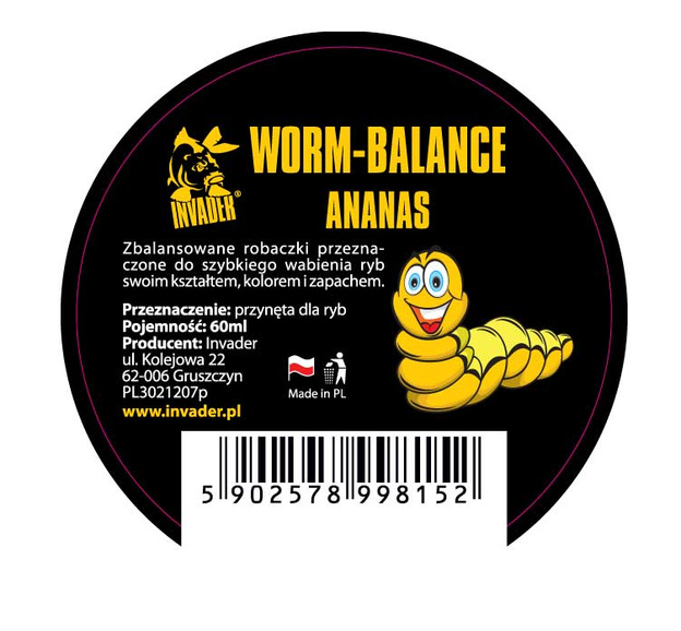 KULKI WORM BALANCE INVADER - ANANAS 60ml