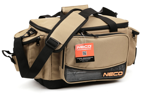 TORBA WĘDKARSKA Z PUDEŁKAMI NECO 37x22x25 cm