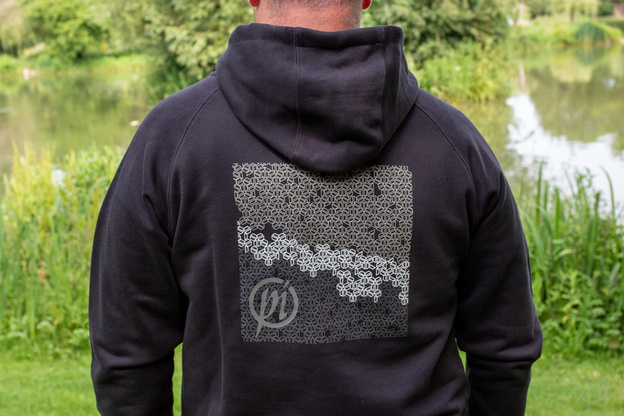 BLUZA Z KAPTUREM PRESTON BLACK FRENCH TERRY