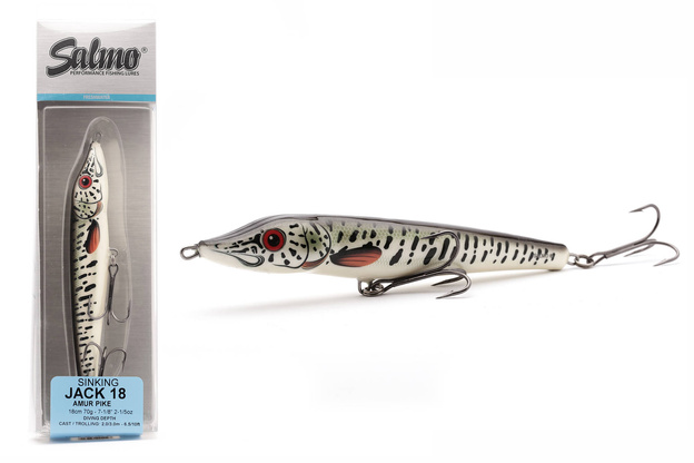 WOBLER SALMO JACK SINKING 18cm - AMUR PIKE