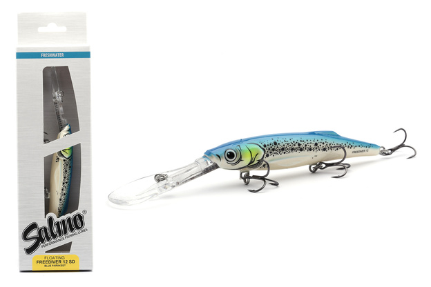 UNIKATOWY WOBLER SALMO FREEDIVER SDR 12cm - BLUE PARAKEET